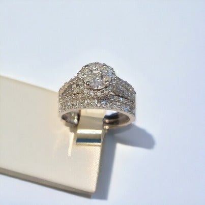 #5027 diamond engagement set appraised at $5500 purchase for only $2200