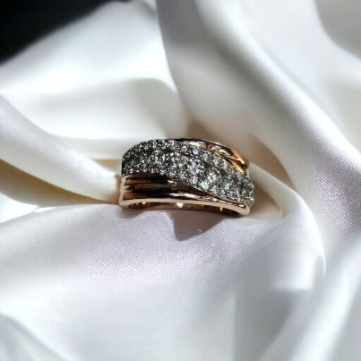 #5221 rose gold diamond ring appraised at $4245 buy for just $1700