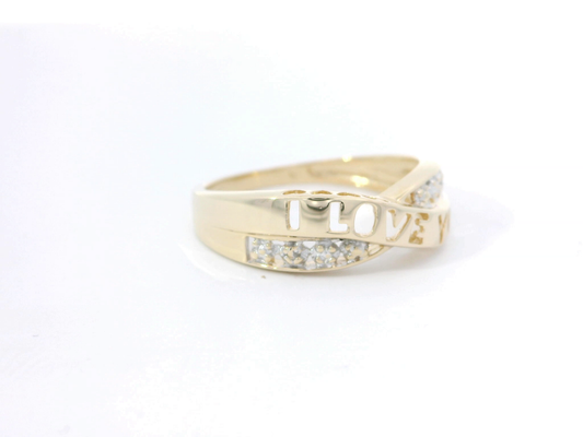 Gold 'I Love You' Ring