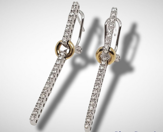 #4587 diamond earrings