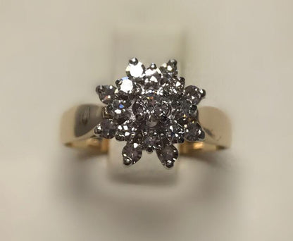 14Kt Yellow Gold and Diamond Ring #4115