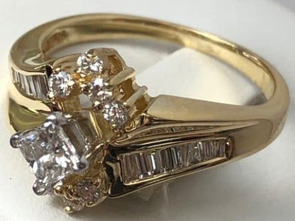 Diamond Ring Yellow Gold 14 KT Nr 3505