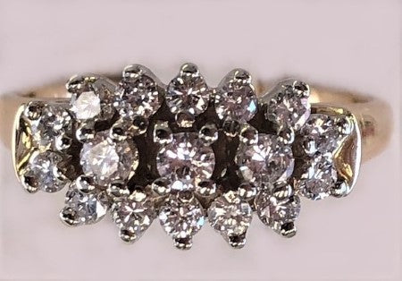 Diamond Ring 14KT Nr 3581