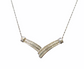 Gold and diamond necklace  1225