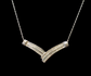 Gold and diamond necklace  1225