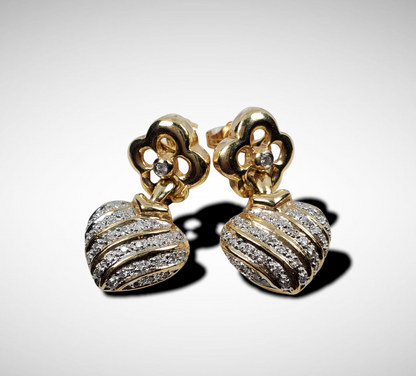 #4558 Diamond earrings appraised at $3550