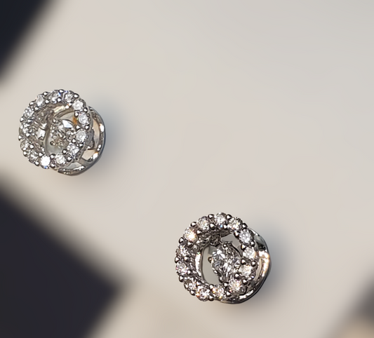 #4776 diamond earrings appraised at $2550 purchase for only $780!!