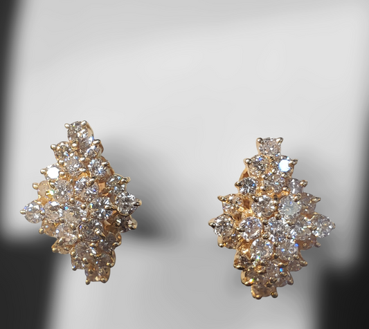 #4778 diamond earrings appraised at $8500 purchase for just $2550!