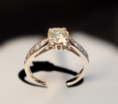 #4840 18kt diamond engagement ring appraised at $9200 purchase for only $2950