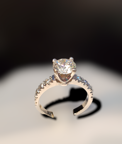 4851 lab grown diamond engagement ring appraised at $7500 purchase price $4000