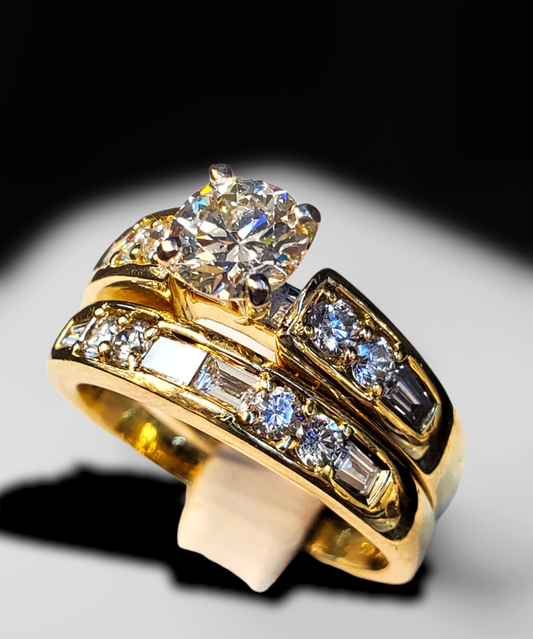 #4931 diamond engagement set