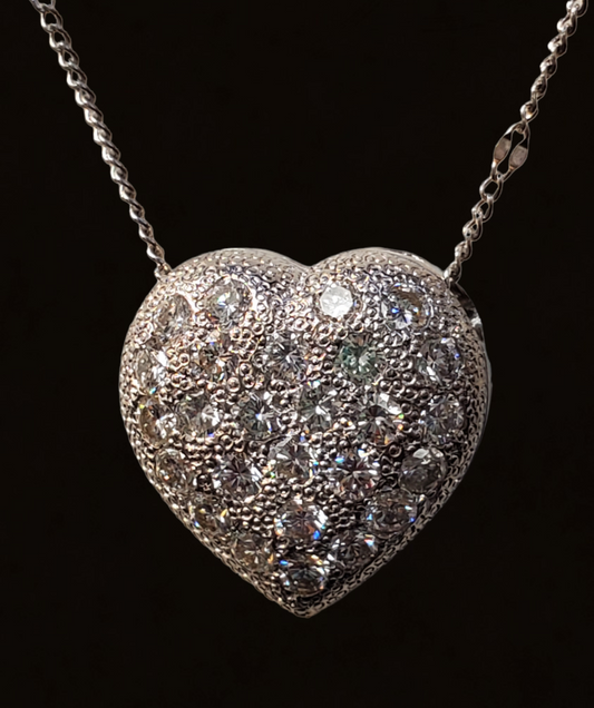 #4934 diamond pendant and chain