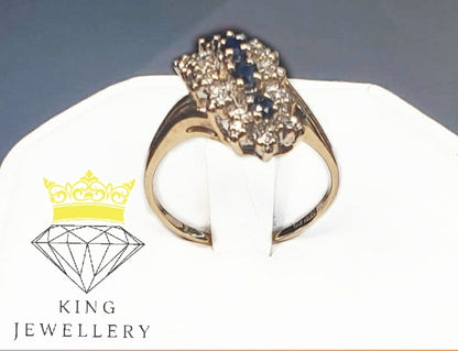 10Kt Gold and Sapphire Ring #3322