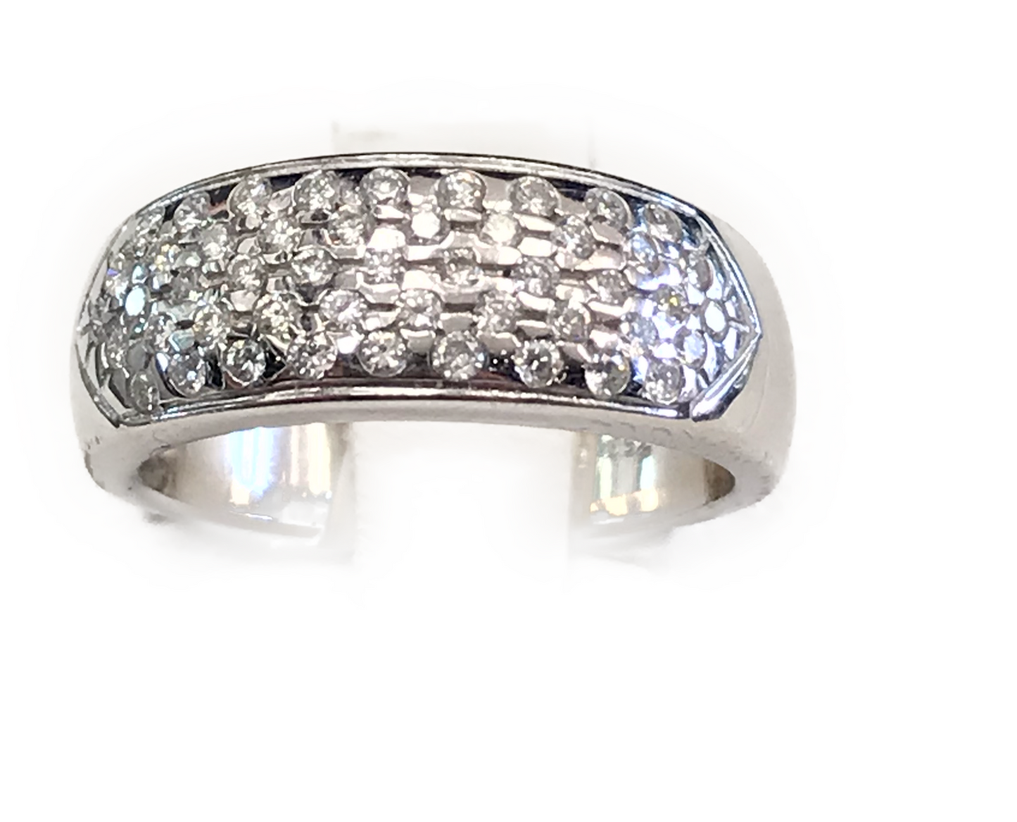 18Kt White Gold and Diamond Ring -NR 4063