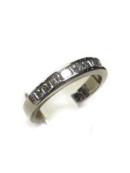 14Kt White Gold And Diamond Band #4111